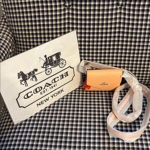 Coach Tangerine Leather Crossbody